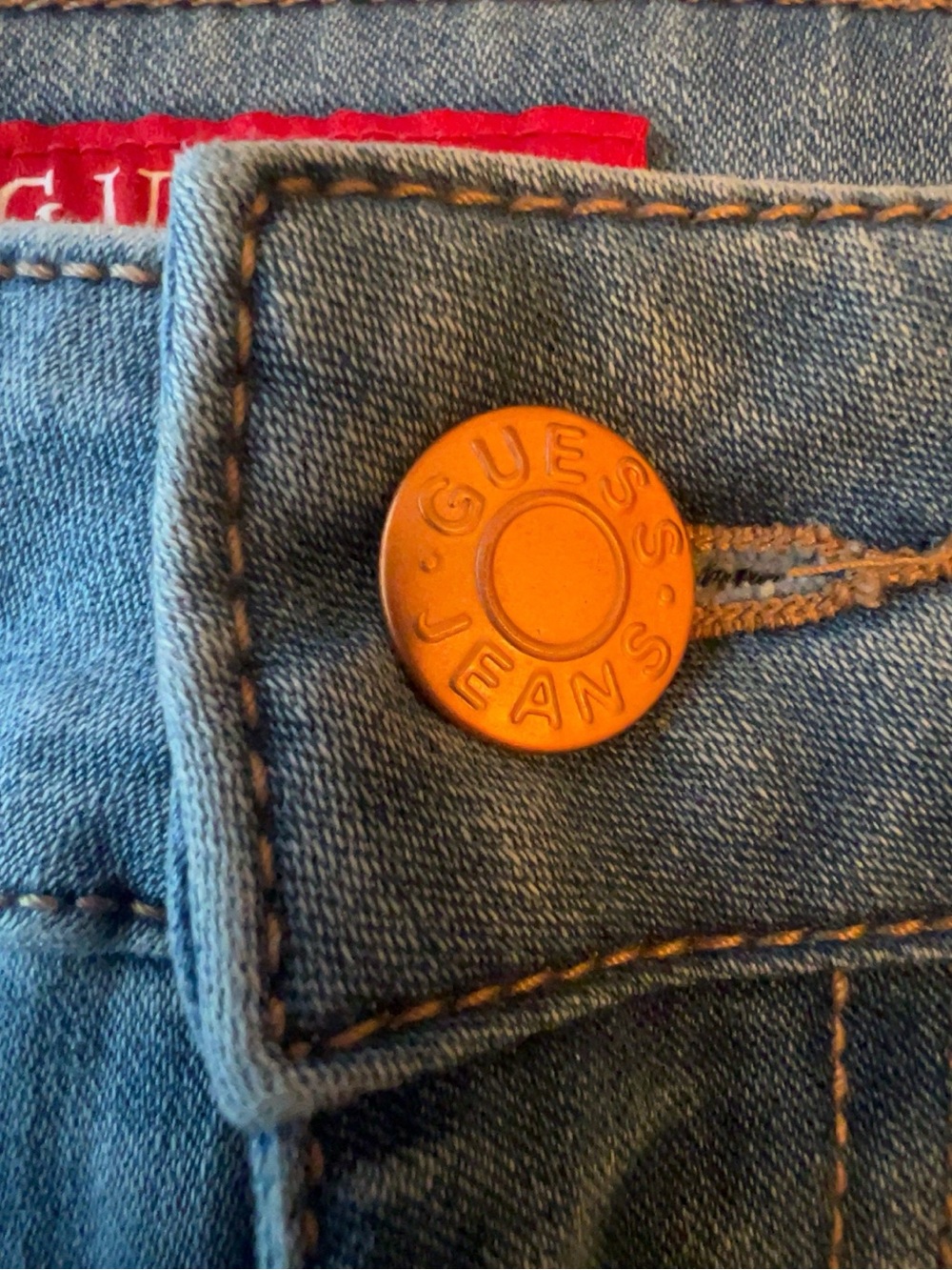 NWT GUESS Ultra High Rise Skinny Jeans 28 Light Wash Stretch Denim - Picture 7 of 10
